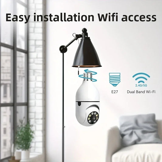 Light Bulb Security Cameras Outdoor Wireless WiFi Camera 2pcs