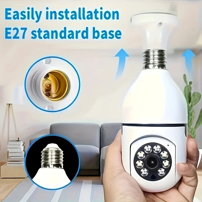 Light Bulb Security Cameras Outdoor Wireless WiFi Camera 2pcs