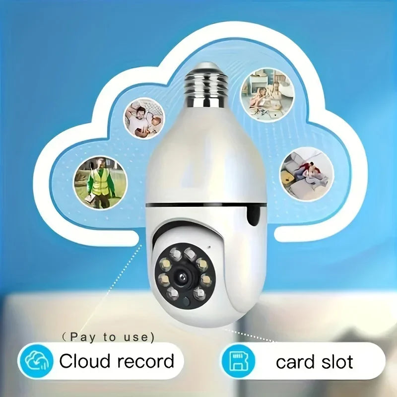 Light Bulb Security Cameras Outdoor Wireless WiFi Camera 2pcs